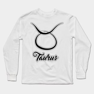 Taurus Zodiac Design Long Sleeve T-Shirt